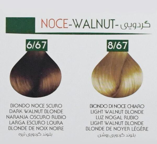 عکس رنگ مو گردویی روشن