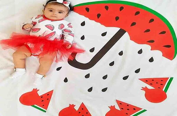 عکس لباس نوزادی طرح یلدا
