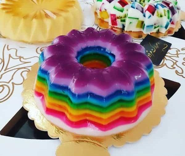 عکس ژله لیوانی چند رنگ