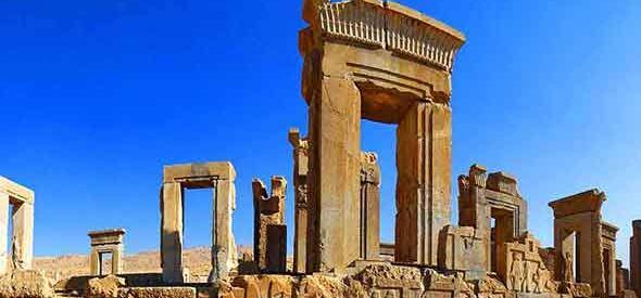 عکس از نمای تخت جمشید