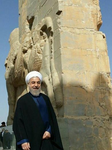 عکس از نمای تخت جمشید
