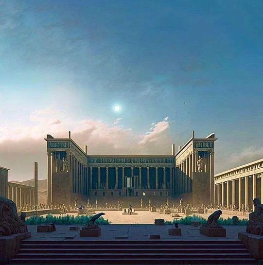 عکس از نمای تخت جمشید