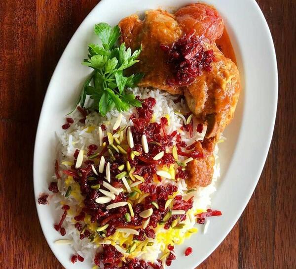 طرز تهیه زرشک پلو با مرغ با عکس