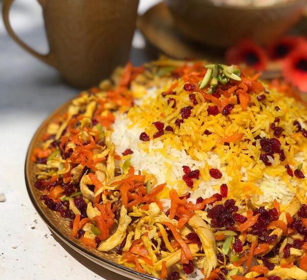 طرز تهیه زرشک پلو با مرغ با عکس