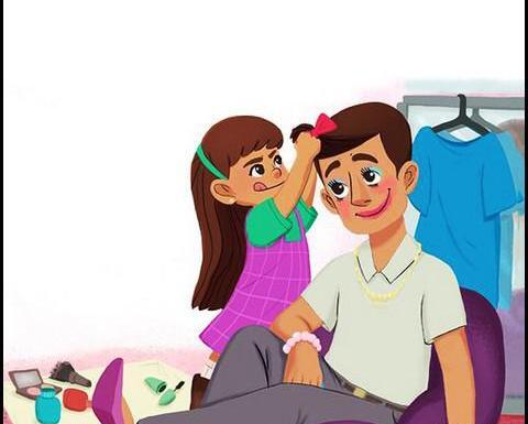 عکس نقاشی ساده و زیبا روز پدر