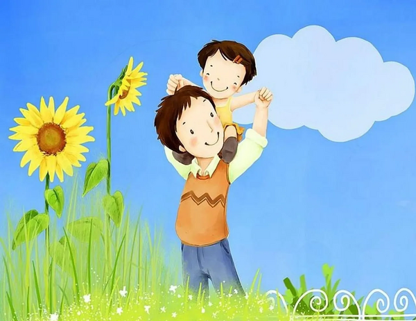عکس نقاشی ساده و زیبا روز پدر