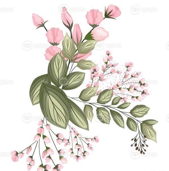 عکس گل طبیعی نقاشی