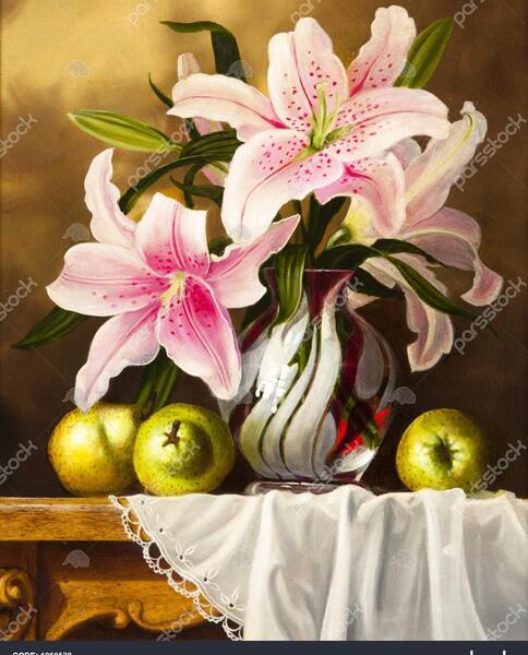 عکس گل طبیعی نقاشی