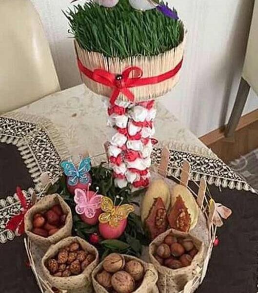 عکس ایده سفره هفت سین کنفی