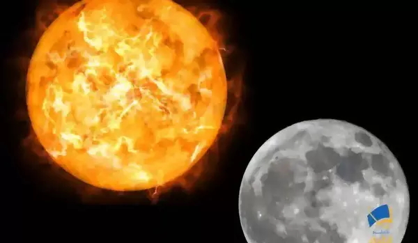عکس ماه نارنجی