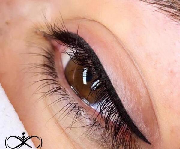 عکس تاتو خط چشم نازک