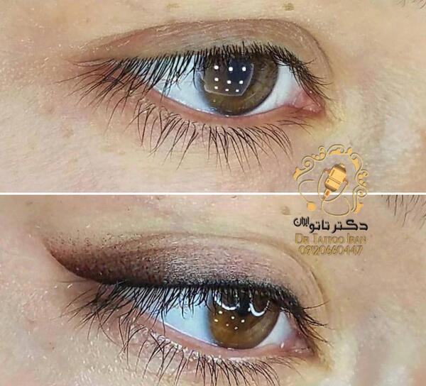 عکس تاتو خط چشم نازک