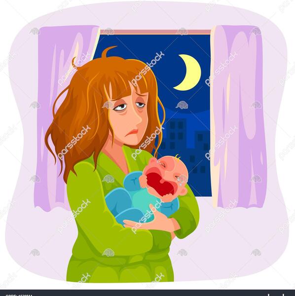 عکس نوشته کارتونی مادر