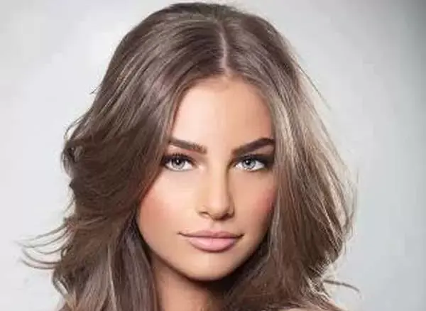 عکس رنگ موی تیره بدون دکلره