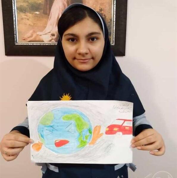 عکس نقاشی هوای آلوده و هوای پاک