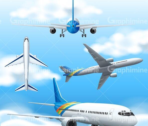 عکس از هواپیما در حال پرواز