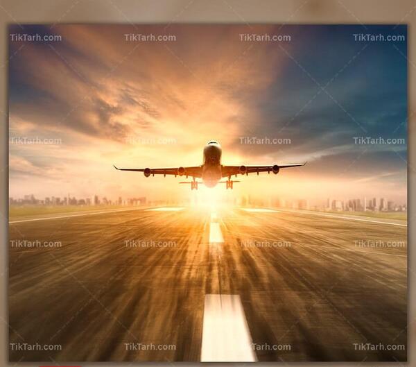 عکس از هواپیما در حال پرواز