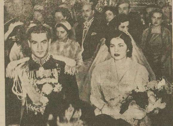 عکس عروسی شاه و ثریا