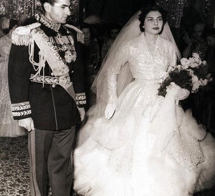 عکس عروسی شاه و ثریا
