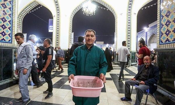 عکس نوشته چای حرم امام رضا