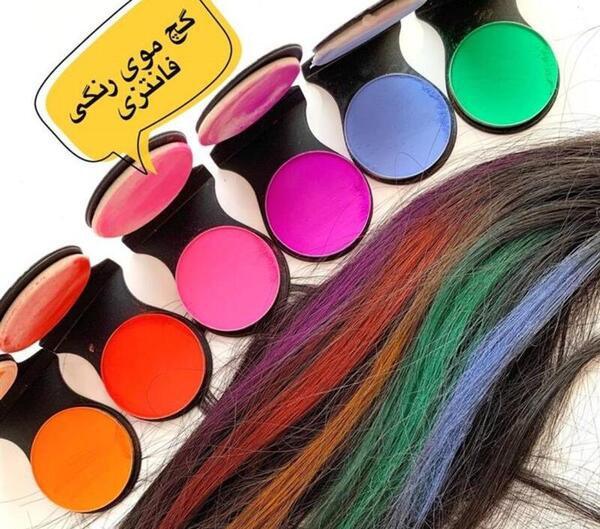 عکس رنگ گچ مو