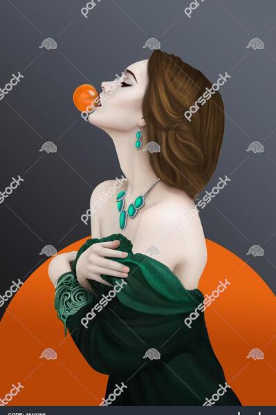 عکس سه بعدی دختر