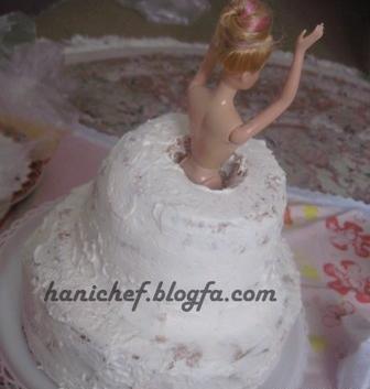 عکس باربی روی کیک