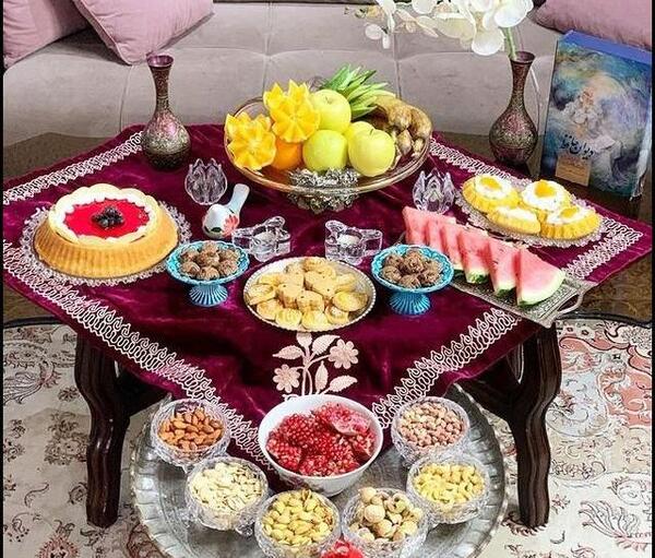 عکس از سفره یلدا