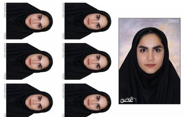 عکس پاسپورت با عینک