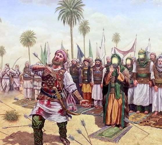 عکس نماز ظهر عاشورا امام حسین