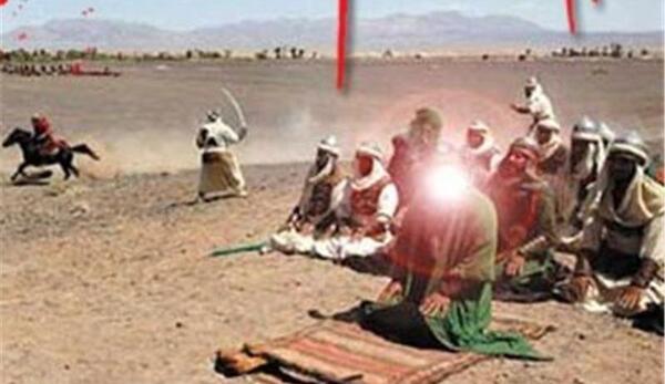 عکس نماز ظهر عاشورا امام حسین