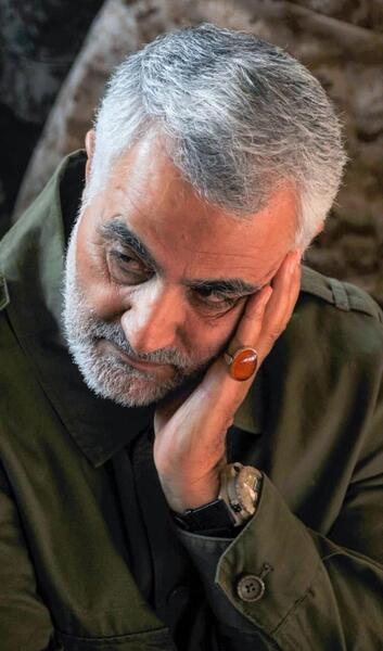 عکس حاج قاسم سلیمانی در لحظه شهادت