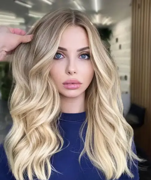 عکس رنگ مو بلوند روشن