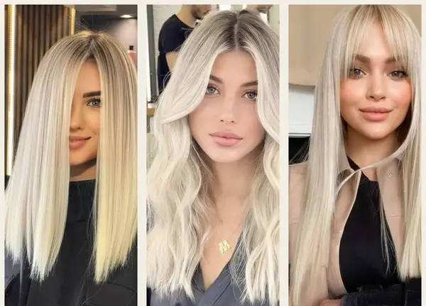 عکس رنگ مو بلوند روشن