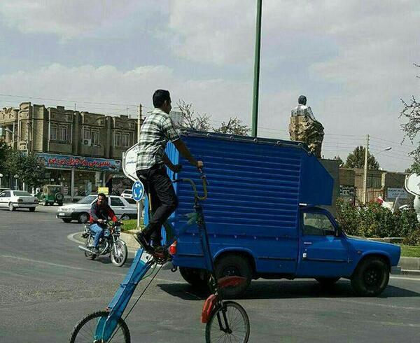 عکس دوچرخه ماشینی
