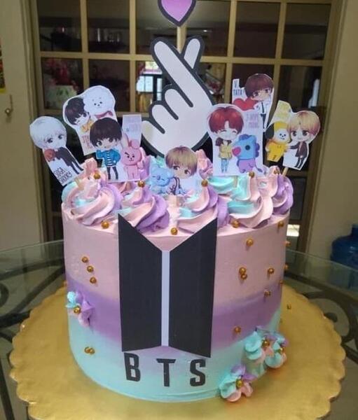 عکس کیک bts