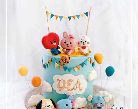 عکس کیک bts