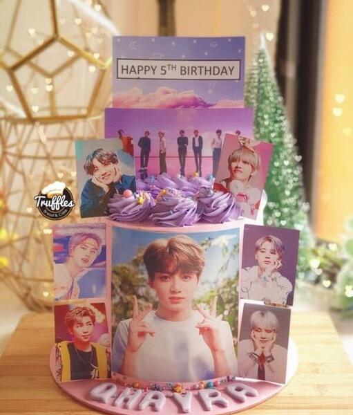 عکس کیک bts