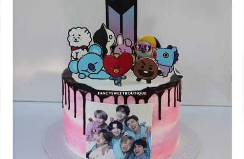 عکس کیک bts
