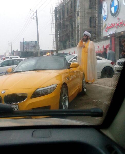 عکس خنده دار حاج اقا