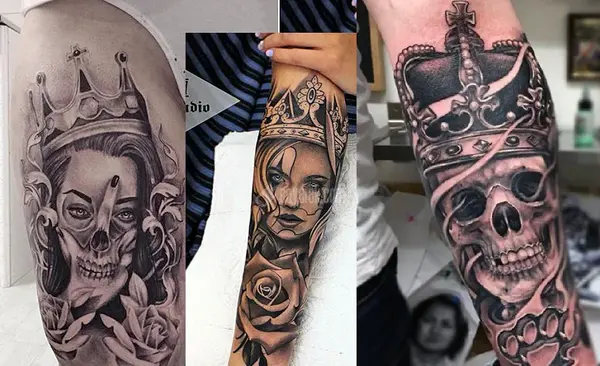 عکس تاتو روی دست اسکلت