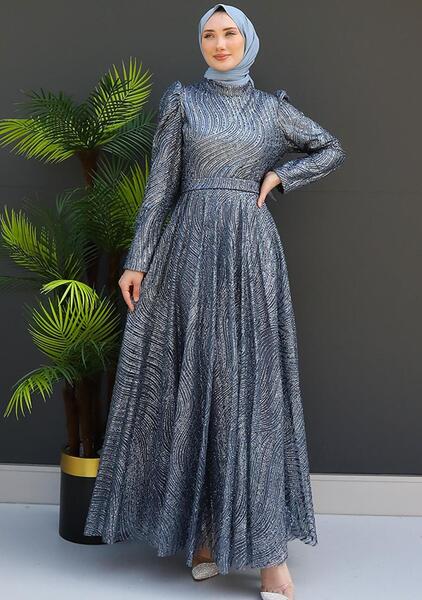 عکس مدل سارافون طوسی زنانه