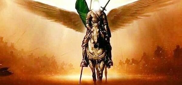 عکس حضرت عباس در آغوش امام حسین