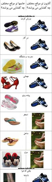 عکس کفش مردانه خنده دار