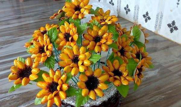 عکس ایده برای کاردستی با پوست آجیل