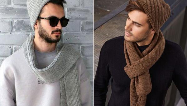 عکس شال گردن پارچه ای مردانه