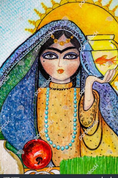 عکس سفره هفت سین جدید نقاشی