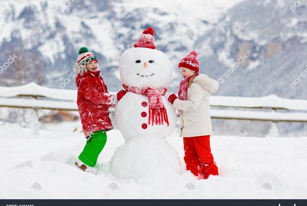 عکس آدم برفی کوچک