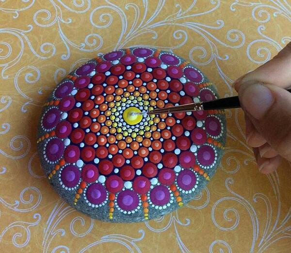 عکس ایده نقاشی نقطه