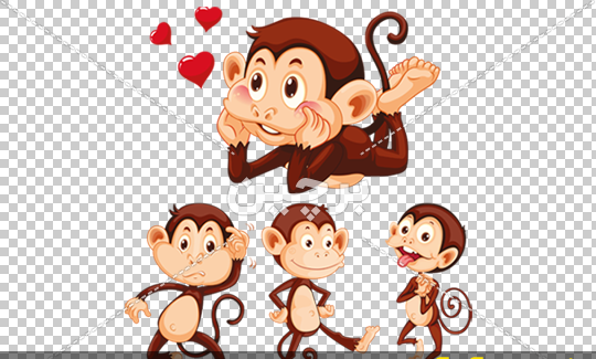 عکس میمون گرافیکی